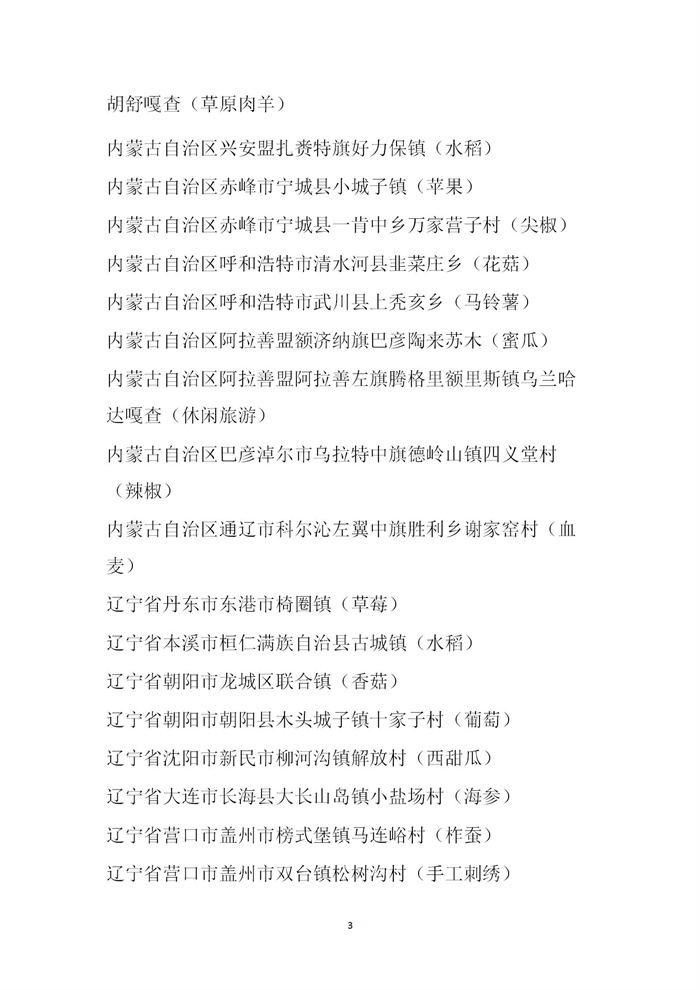 【名單公示】第十一批全國(guó)“一村一品”示范村鎮(zhèn)名單公示(圖3) 【名單公示】第十一批全國(guó)“一村一品”示范村鎮(zhèn)名單公示(圖3)