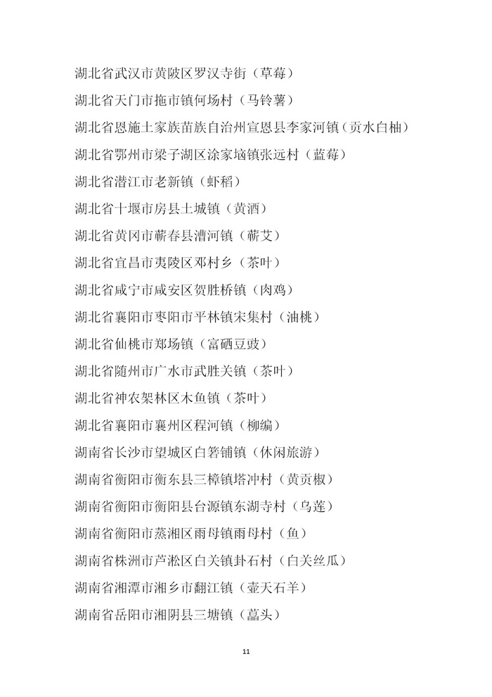 【名單公示】第十一批全國(guó)“一村一品”示范村鎮(zhèn)名單公示(圖11) 【名單公示】第十一批全國(guó)“一村一品”示范村鎮(zhèn)名單公示(圖11)